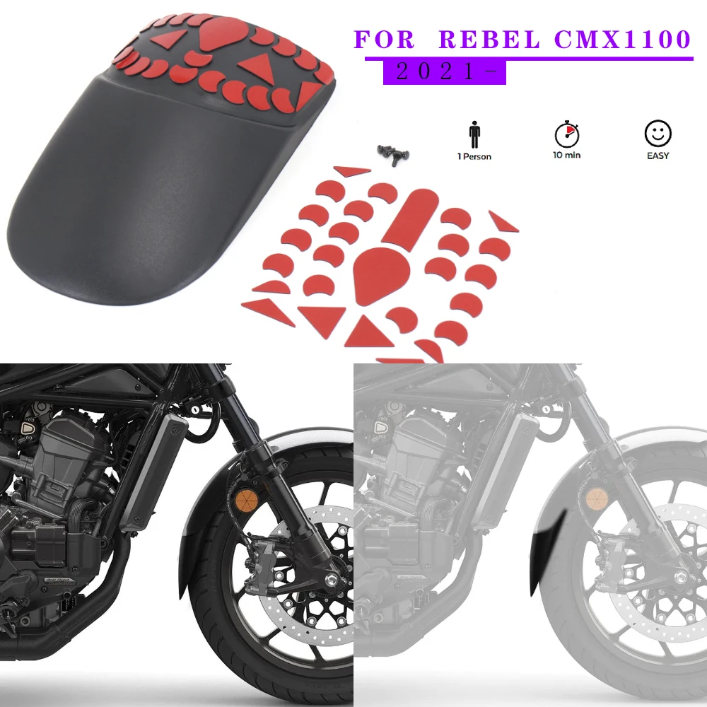 2021 2022 Rebel CMX 1100 Front Mudguard For Honda REBEL CMX 1100 NEW Motorcycle Fender Front Extender Extension
2021 2022 Rebel CMX 1100 Front Mudguard For Honda REBEL CMX 1100 NEW Motorcycle Fender Front Extender Extension