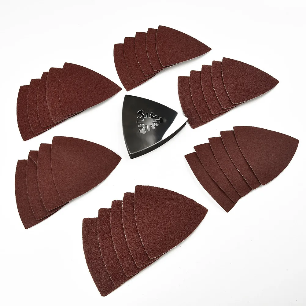 Grinding Sanding paper Sandpaper Triangle Oscillating Pads 60-120 grits 31pcs Replacement Sets Parts 80mm*80mm
Grinding Sanding paper Sandpaper Triangle Oscillating Pads 60-120 grits 31pcs Replacement Sets Parts 80mm*80mm