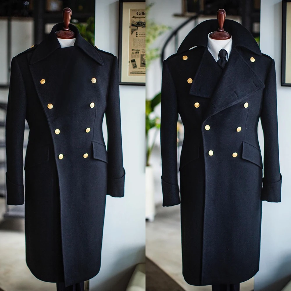 Woolen Men Suit Long Overcoat Winter Thick Warm Navy Formal Double Breasted Coat Office Business Custom Made Jacket Kingcoat
Woolen Men Suit Long Overcoat Winter Thick Warm Navy Formal Double Breasted Coat Office Business Custom Made Jacket Kingcoat