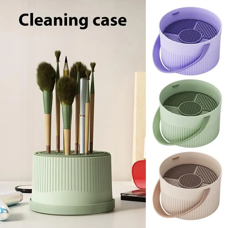 Makeup Brush Cleaner Bowl Washing & Drying Rack Multifunctional Makeup Cosmetic Brush Sponge Drying Bowl For Household accessory
Makeup Brush Cleaner Bowl Washing & Drying Rack Multifunctional Makeup Cosmetic Brush Sponge Drying Bowl For Household accessory