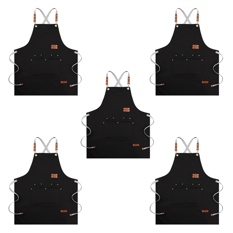 AFBC 5X Chef Apron-Cross Back Apron For Men Women,Cooking Aprons With Adjustable Straps And Large Pockets(Black)
AFBC 5X Chef Apron-Cross Back Apron For Men Women,Cooking Aprons With Adjustable Straps And Large Pockets(Black)