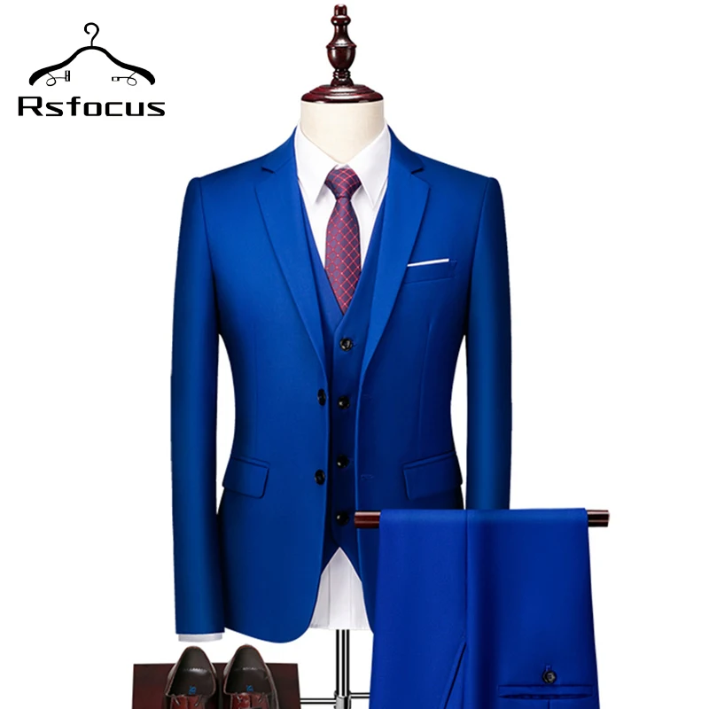 Rsfocus 3 Piece Royal Blue Wedding Suit Men 2022 Costume Homme Mariage Classic Mens Formal Business Suits Prom Party Wear TZ089
Rsfocus 3 Piece Royal Blue Wedding Suit Men 2022 Costume Homme Mariage Classic Mens Formal Business Suits Prom Party Wear TZ089