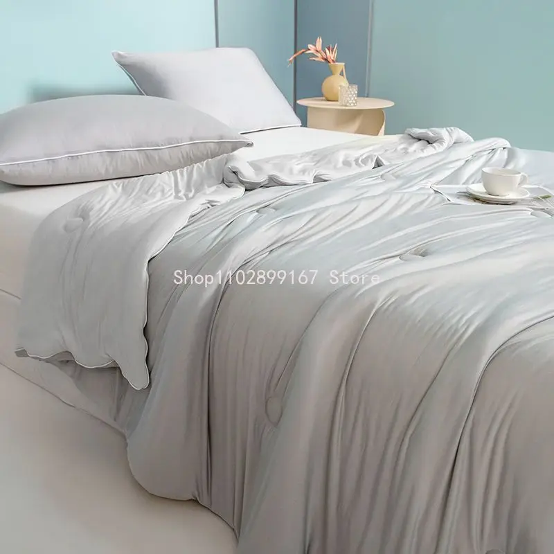 Cooling Blanket for Hot Sleepers Cool Feeling Fibre Bedspread Cool Quilt Summer Smooth Air Condition Comforter Lightweight
Cooling Blanket for Hot Sleepers Cool Feeling Fibre Bedspread Cool Quilt Summer Smooth Air Condition Comforter Lightweight