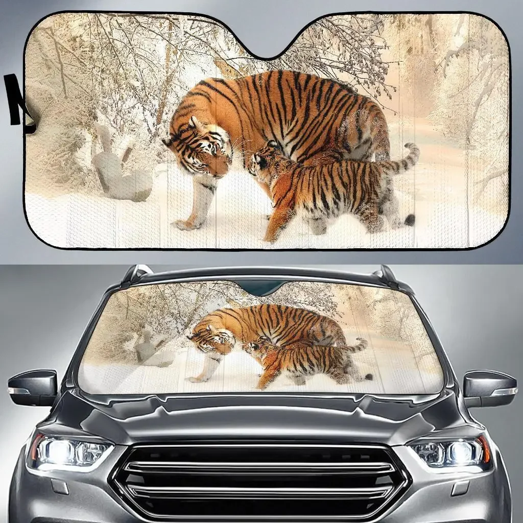 

Winter Tiger Auto Sun Shades Car UV protection windshield sunshade accessories for family gifts