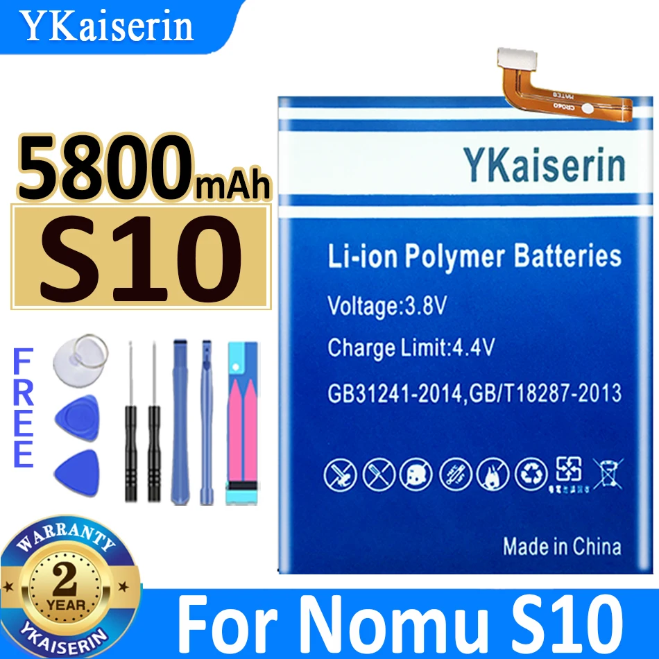 Высококачественный Новый Сменный аккумулятор YKaisaerin 5800 мач для Nomu S10, аккумуляторы для сотового телефона
Высококачественный Новый Сменный аккумулятор YKaisaerin 5800 мач для Nomu S10, аккумуляторы для сотового телефона