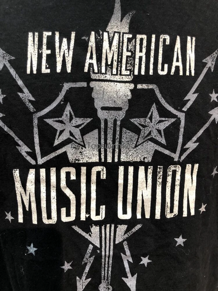 

American Eagle Music Union Bob Dylan The Black Keys Black Small T-Shirt 2008￼