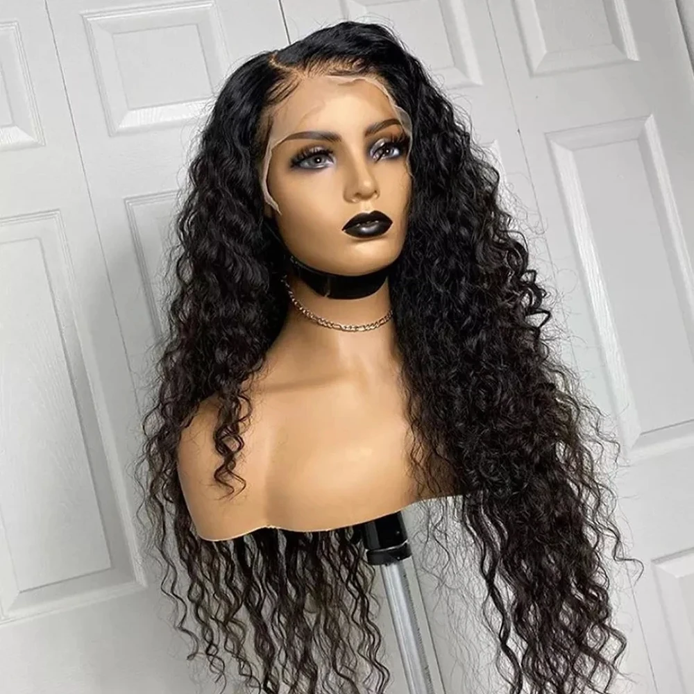 

HD Transparent Deep Wave Lace Front Wigs Synthetic Lace Frontal Wig Pre Plucked with Baby Hair Straight Wavy Kinky Curly Wigs