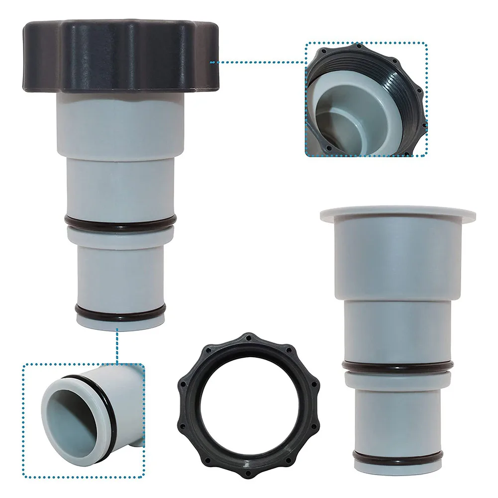2pcs Hose Adapte For Intex 4000/2500/2000/1500 A W/Collar For Threaded Connection Pumps Outdoor Pool Water Drain Hose Adapters
2pcs Hose Adapte For Intex 4000/2500/2000/1500 A W/Collar For Threaded Connection Pumps Outdoor Pool Water Drain Hose Adapters