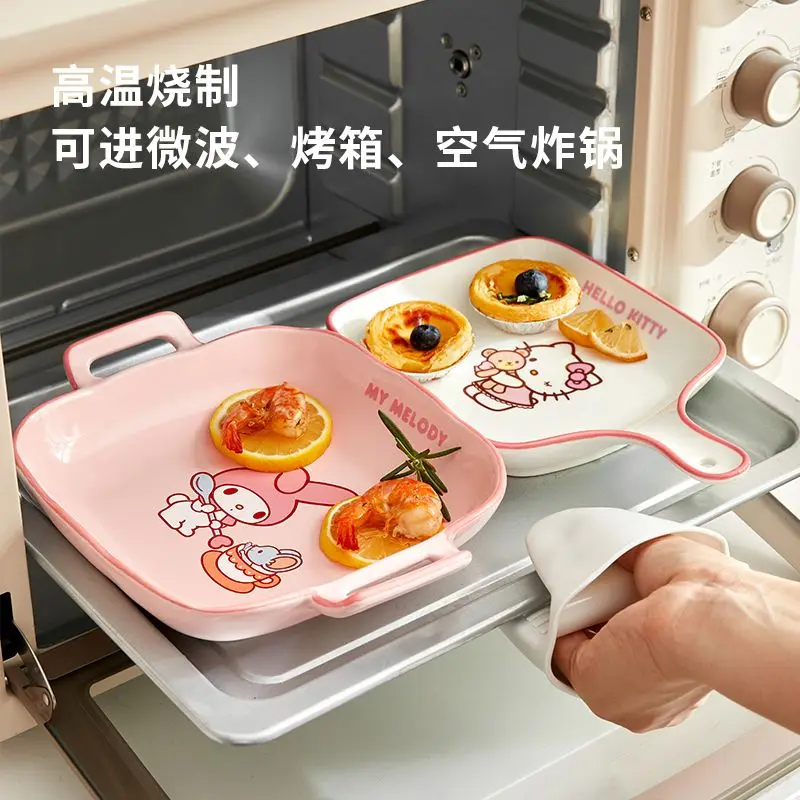 Милая мультяшная керамическая поднос для выпечки Hello Kitty My Melody Sanrio, посуда, аниме плюшевые игрушки для девочек, подарок на день рождения
Милая мультяшная керамическая поднос для выпечки Hello Kitty My Melody Sanrio, посуда, аниме плюшевые игрушки для девочек, подарок на день рождения