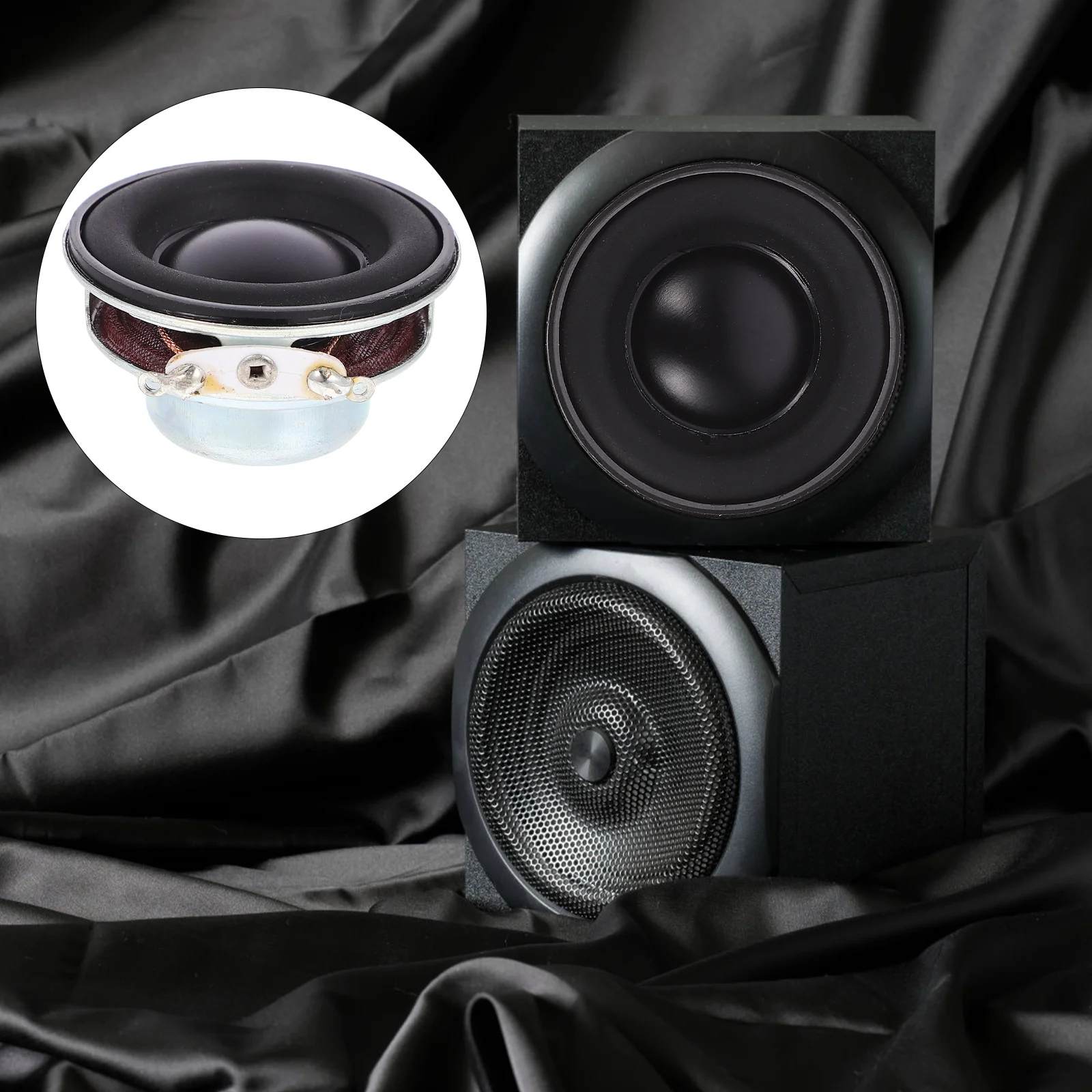 

40MM Full Range Speakers Ohm 5W Enthusiast DIY Flat Arc Rubber HiFi Speaker Neodymium Magnet HiFi Speaker