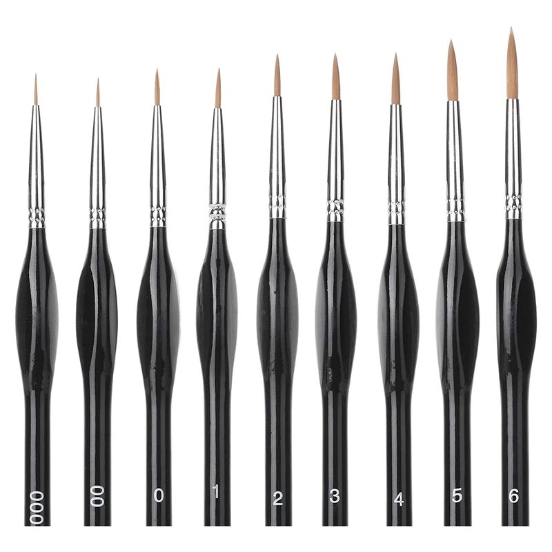 Micro-Brushes 9 Pieces Fine Brushes Fine Paint Brushes For MINI Brushes Thin Paint Brushes Small Brushes Micro-Paint Brushes
Micro-Brushes 9 Pieces Fine Brushes Fine Paint Brushes For MINI Brushes Thin Paint Brushes Small Brushes Micro-Paint Brushes