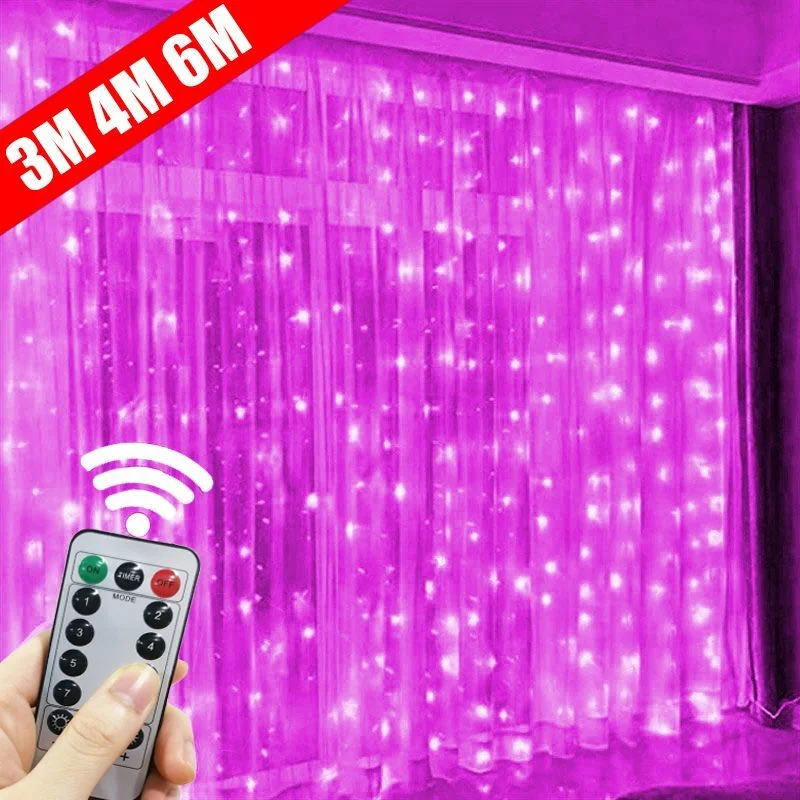 3/4/6M USB LED Curtain Light Fairy String Lights 8Mode Remote Control Garland For New Year Christmas Outdoor Wedding Home Decor
3/4/6M USB LED Curtain Light Fairy String Lights 8Mode Remote Control Garland For New Year Christmas Outdoor Wedding Home Decor