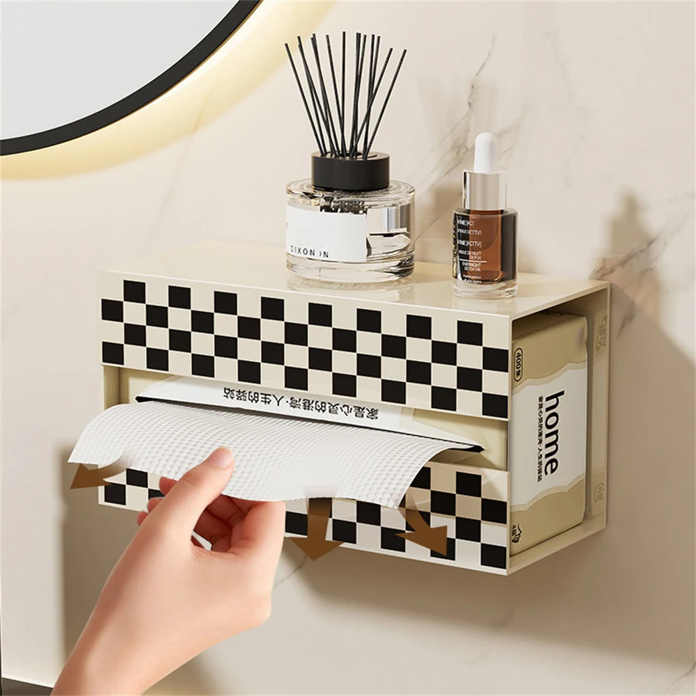 Household Tissue Box Cream White Bathroom Upside Down Tissue Wall-mounted Household Storage Collection Utensils Tissue Box
Household Tissue Box Cream White Bathroom Upside Down Tissue Wall-mounted Household Storage Collection Utensils Tissue Box