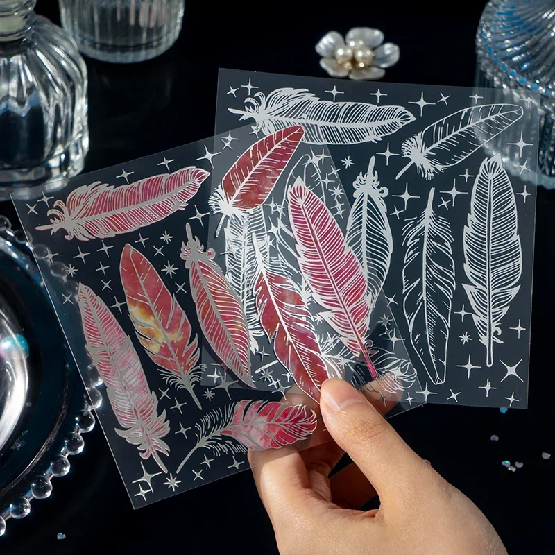 2Sheet PET Leaf stickers Wings silver hand account material stickers wing butterfly Stationery forest Butterfly DIY 116*157mm
2Sheet PET Leaf stickers Wings silver hand account material stickers wing butterfly Stationery forest Butterfly DIY 116*157mm