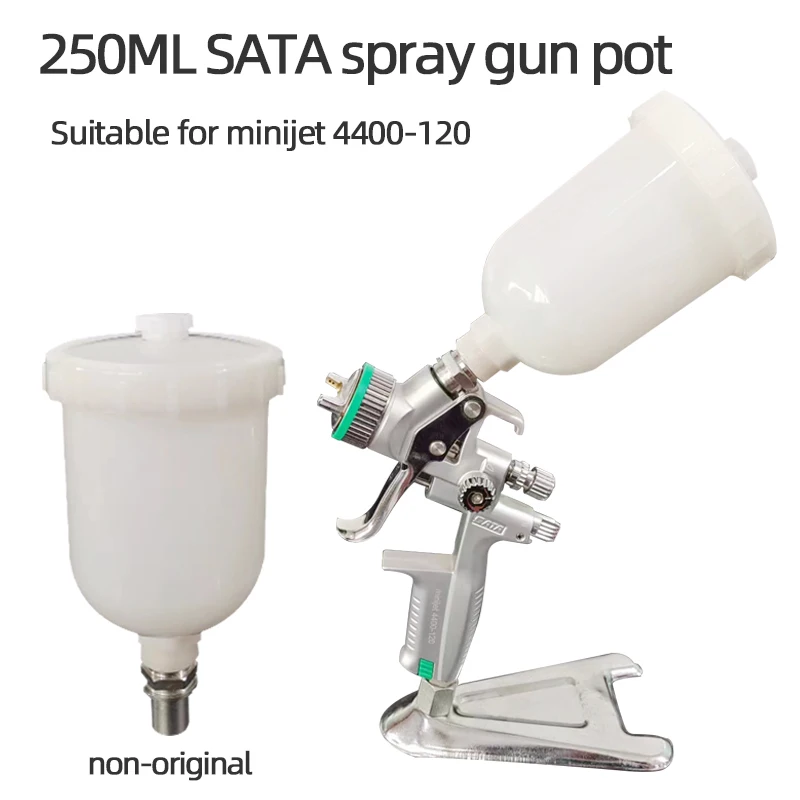 

It Is Suitable For German Sata Spray Gun Spray Can 250ML Half Screw Small Repair Plastic Spray Gun Pot
