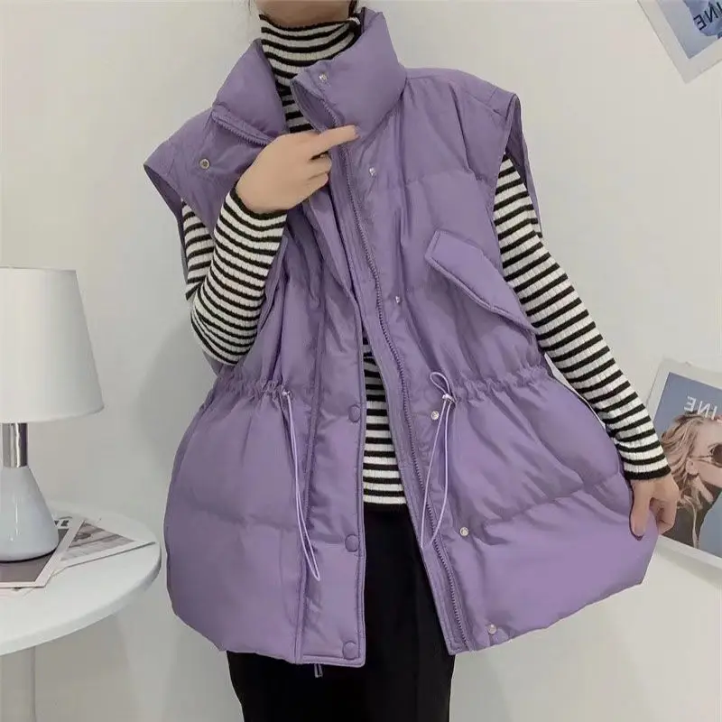 2023 New Down Vest Autumn Winter Women Short Vest Warm Waistcoat Female Loose White Duck Down Coat Sleeveless Korean Fashion J02
2023 New Down Vest Autumn Winter Women Short Vest Warm Waistcoat Female Loose White Duck Down Coat Sleeveless Korean Fashion J02
