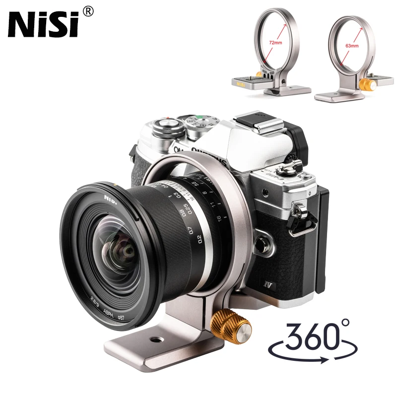 

NISI Lens Mount Adapter Ring Horizontal And Vertical Shooting Fast Switching Ring 360° Rotation Adapter Ring with Quick Release