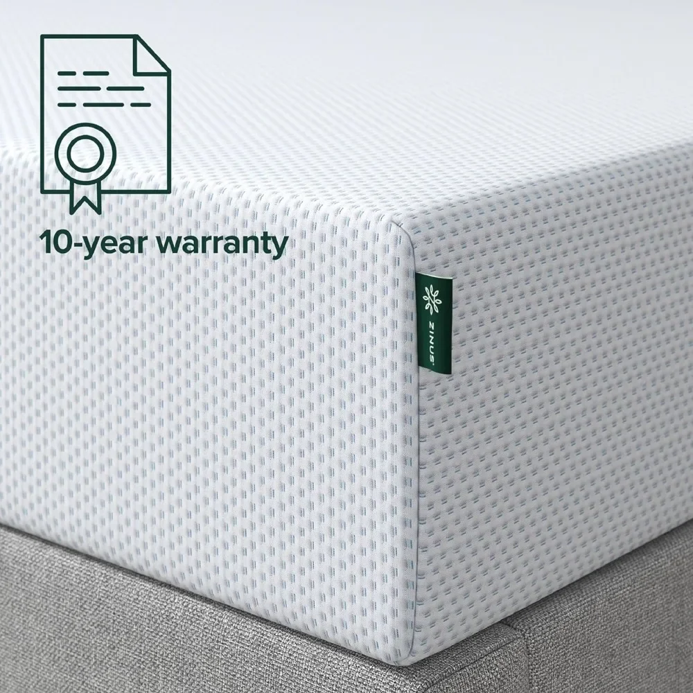 10 Inch Green Tea Cooling Gel Memory Foam Mattress, Fiberglass Free, Cooling Gel Foam, Bed-in-a-Box, Queen, White
10 Inch Green Tea Cooling Gel Memory Foam Mattress, Fiberglass Free, Cooling Gel Foam, Bed-in-a-Box, Queen, White