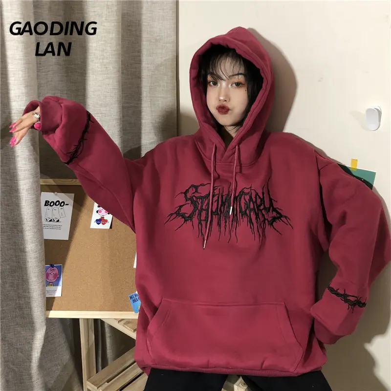 GAODINGLAN Women Long Sleeve Heavy Embroidery Hooded Tops Autumn Winter Fleece Padded Hoodie Large Size Loose Pocket Sweatshirts
GAODINGLAN Women Long Sleeve Heavy Embroidery Hooded Tops Autumn Winter Fleece Padded Hoodie Large Size Loose Pocket Sweatshirts