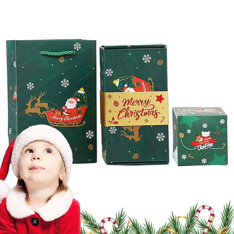 

Взрывающаяся Подарочная коробка для денег, похлопывающая всплывающая Сюрприз на Рождество, Подарочная коробка с сюрпризом, картонные коробки для подарков на Рождество, день рождения