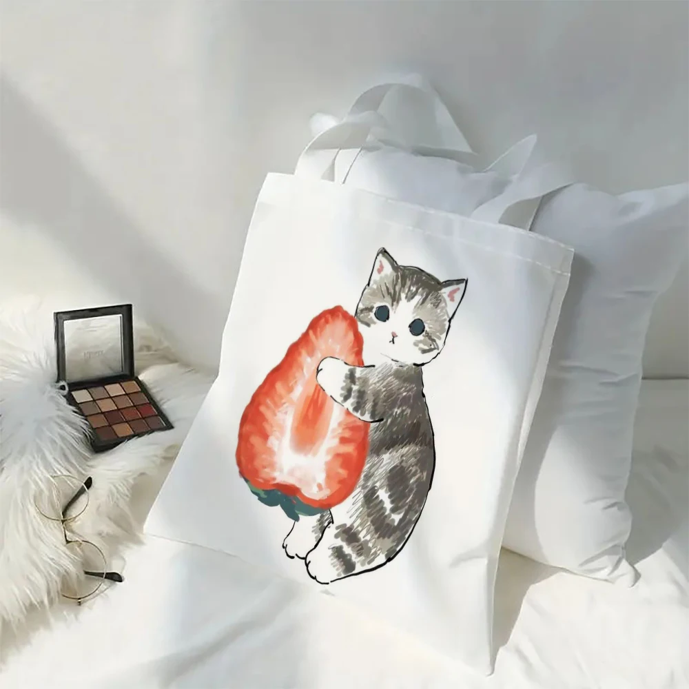 Cute Cat Canvas Shoulder Bag - Harajuku Style 14 S88a3944db23d4a0ebb9faabf6397793eD