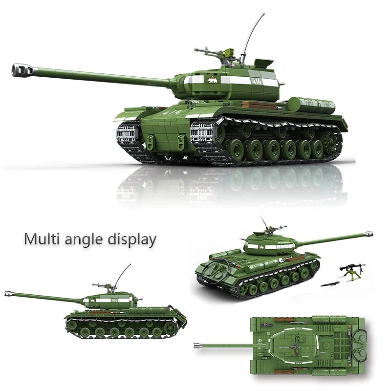 WW2 Military Classic Model IS-2 Heavy Tank Collection Model Building Blocks Bricks Toys Gifts
WW2 Military Classic Model IS-2 Heavy Tank Collection Model Building Blocks Bricks Toys Gifts