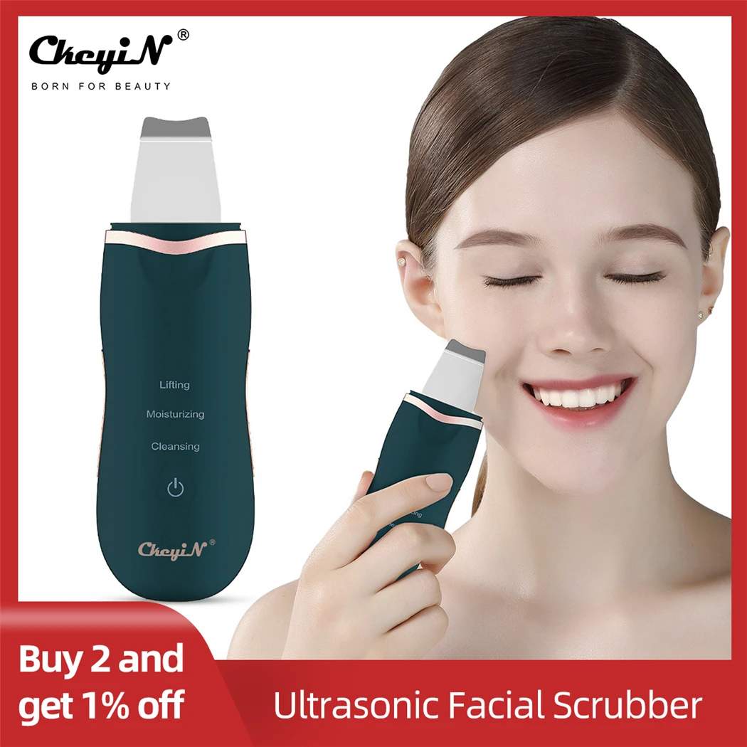 Ultrasonic Ion Deep Cleaning Skin Scrubber Peeling Shovel Facial Pore