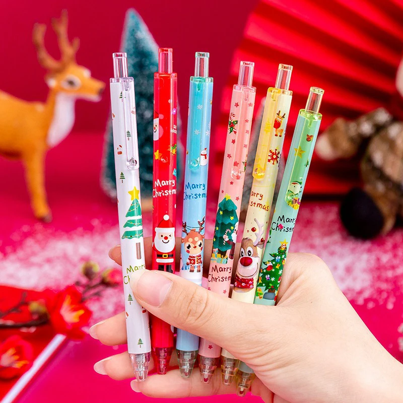 1/6Pcs/Set Christmas Gel Pen 0.5mm Black Ink Retractable Pen For Writing Supplies School Office Suppliers Pen Kids Gifts 2023 
1/6Pcs/Set Christmas Gel Pen 0.5mm Black Ink Retractable Pen For Writing Supplies School Office Suppliers Pen Kids Gifts 2023