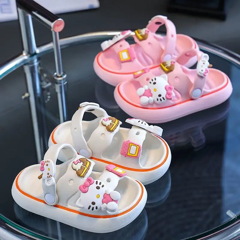 Summer Hello Kitty Anime Kawaii Sanrio Children Sandals Slippers Cute Cartoon Soft Home Bathroom Shoes Gifts for Girls Boys
Summer Hello Kitty Anime Kawaii Sanrio Children Sandals Slippers Cute Cartoon Soft Home Bathroom Shoes Gifts for Girls Boys