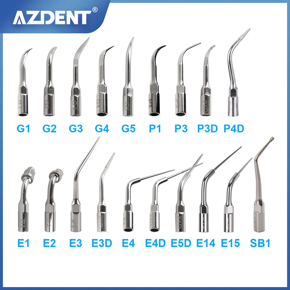 AZDENT Dental Ultrasonic Scaler Tip Scaling Periodontics Endodontics Tips G P E Fit for EMS and WOODPECKER Scaler Handpiece
AZDENT Dental Ultrasonic Scaler Tip Scaling Periodontics Endodontics Tips G P E Fit for EMS and WOODPECKER Scaler Handpiece