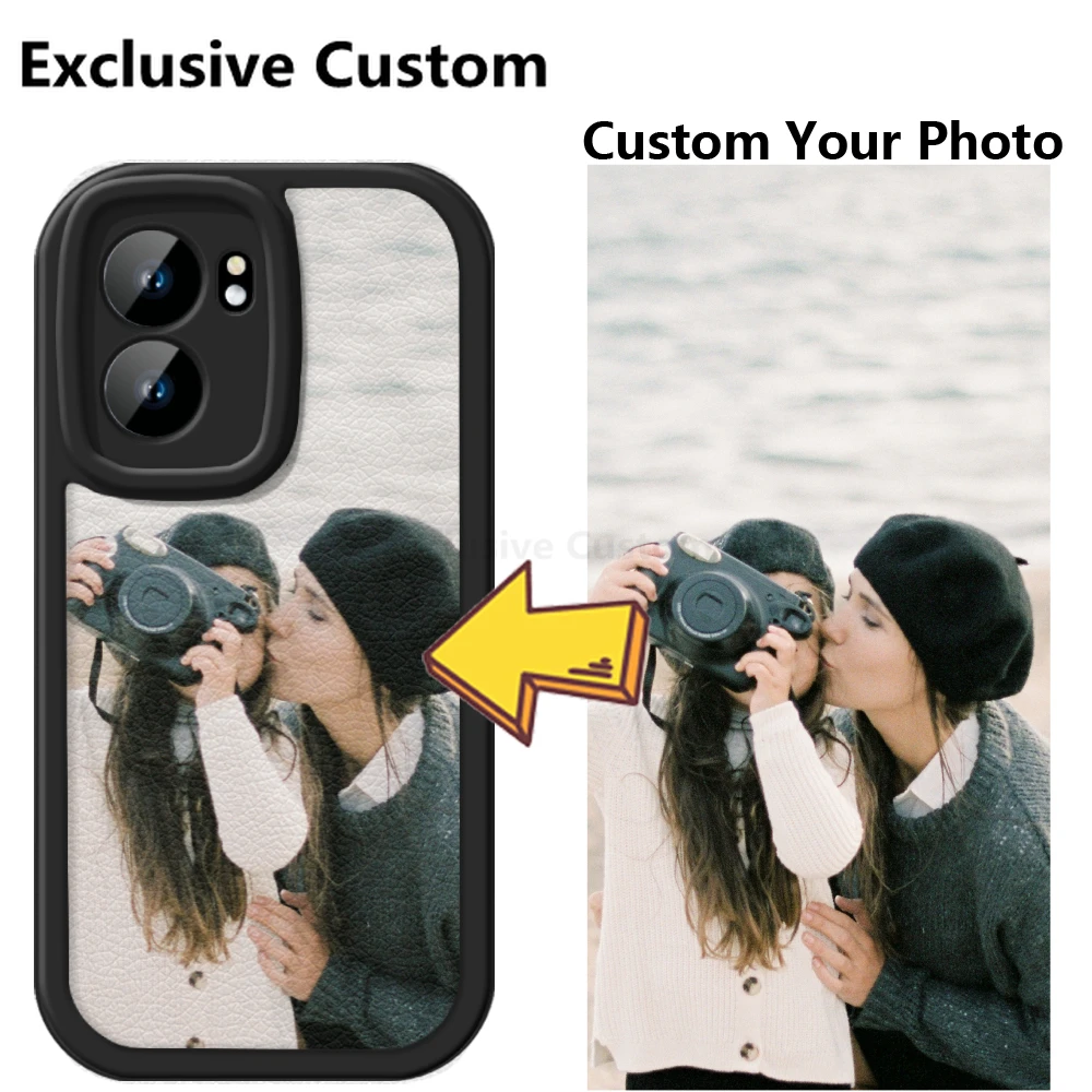 

Exclusive Custom Personalized Leather Phone Case for Infinix SMART 6 5 HOT 11 10 9 8 PLAY DIY Cover Customized Design Name Photo