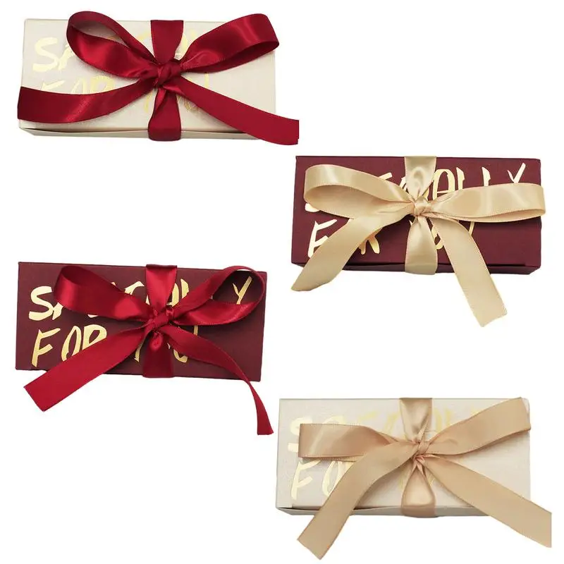 10Pcs Exquisite Wedding Candy Boxes Gold Stamping Gift Box With Ribbon Bow Paperboard Packaging Box Souvenirs Bag Party Decor
10Pcs Exquisite Wedding Candy Boxes Gold Stamping Gift Box With Ribbon Bow Paperboard Packaging Box Souvenirs Bag Party Decor