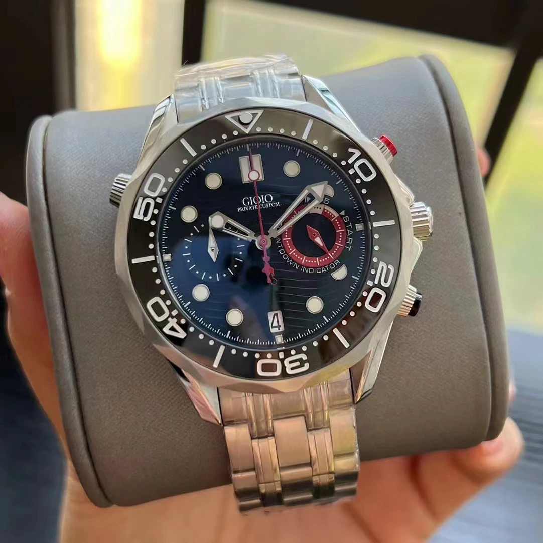 Luxury Men's Quartz Chronograph VK63 Watch 904L Stainless Steel Black Blue Green Ceramic Bezel Speed Rubber Wristwatch
Luxury Men's Quartz Chronograph VK63 Watch 904L Stainless Steel Black Blue Green Ceramic Bezel Speed Rubber Wristwatch
