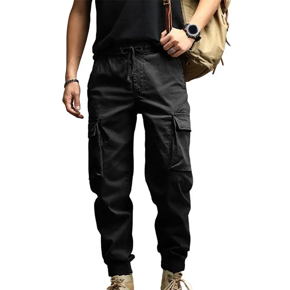 Men Cargo Pants with Ankle-banded Loose Multi Pockets Drawstring Elastic Waist Long Trousers
Men Cargo Pants with Ankle-banded Loose Multi Pockets Drawstring Elastic Waist Long Trousers