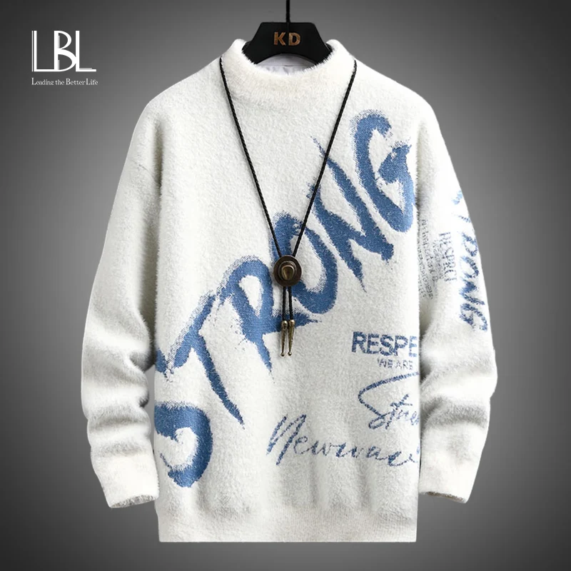 Winter Letter Printed Men's Sweaters Casual Half Turtlenck Male Pullovers Fashion Trend Hip Hop Sweater New Simple Male Knitwear
Winter Letter Printed Men's Sweaters Casual Half Turtlenck Male Pullovers Fashion Trend Hip Hop Sweater New Simple Male Knitwear