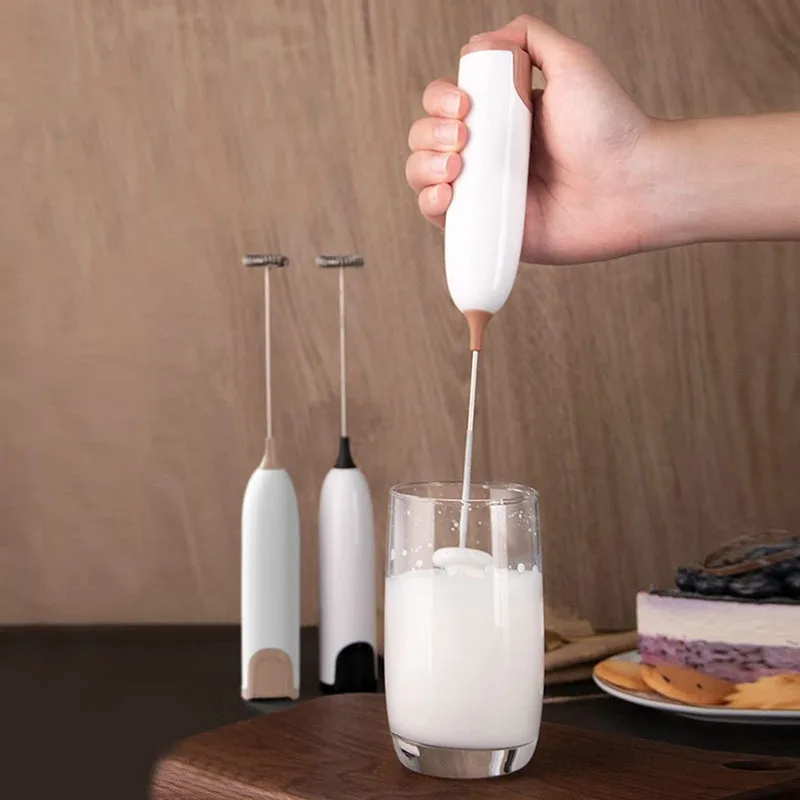 

Electric Milk Frother Kitchen Drink Foamer Whisk Mixer Stirrer Coffee Cappuccino Creamer Whisk Frothy Blend Whisker Egg Beater