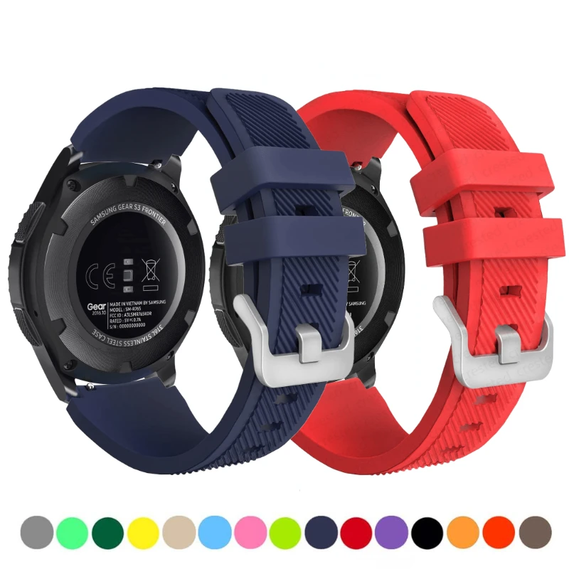 Ремешок силиконовый для Samsung Galaxy Watch 3 45 мм/Gear S3 Huawei Watch 3 Pro/GT, спортивный удобный браслет для Amazfit GTR3 47 мм, 22 мм
Ремешок силиконовый для Samsung Galaxy Watch 3 45 мм/Gear S3 Huawei Watch 3 Pro/GT, спортивный удобный браслет для Amazfit GTR3 47 мм, 22 мм