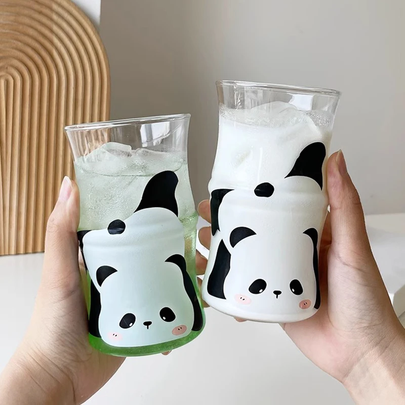 Kawaii Panda Glass Cup With Straw For Cold Drinks Coffee Mug Cute Transparent Glasses of Wine Juice Beer Milk Ins Drinkware Gift 
Kawaii Panda Glass Cup With Straw For Cold Drinks Coffee Mug Cute Transparent Glasses of Wine Juice Beer Milk Ins Drinkware Gift