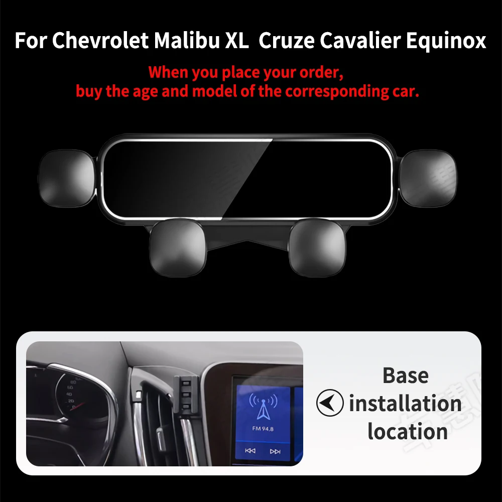 

Mini Car Phone Holder For Chevrolet LOVA SAIL 3 Cruze Blazer Trax ORLANDO EQUINOX Cavalier MONZA Malibu XL Support Accessories