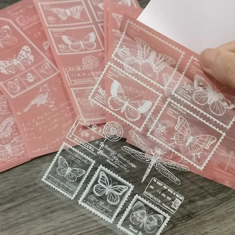 10pc PET White Ink Transparent Sticker Botanical Text Lace Butterfly Material DIY Decor Scrapbooking Diary Journaling Sticker
10pc PET White Ink Transparent Sticker Botanical Text Lace Butterfly Material DIY Decor Scrapbooking Diary Journaling Sticker