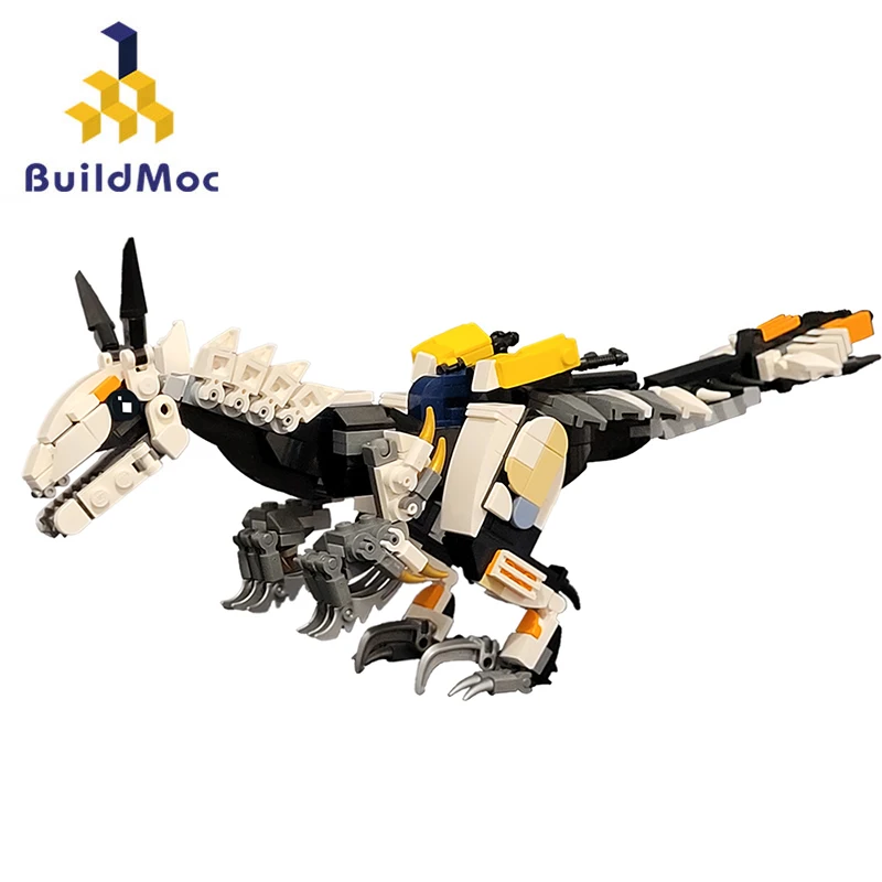

BuildMoc Horizon Clawstrider динозавр Набор строительных блоков Zero Dawn Зуб монстр мейка кирпичная игра игрушки для детей подарки на день рождения