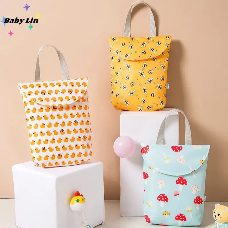 

new Multifunctional Baby Diaper Bags Cartoon Organizer Reusable Waterproof Diaper Wet Dry Bag Mummy Storage Bag Travel Nappy Bag