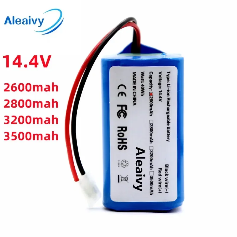 

Aleaivy 14.4v 2600mAh Rechargeable Li-ion Battery for MIJIA Mi Robot Vacuum-Mop Essential G1 Vacuum Cleaner 18650 Battery Pack