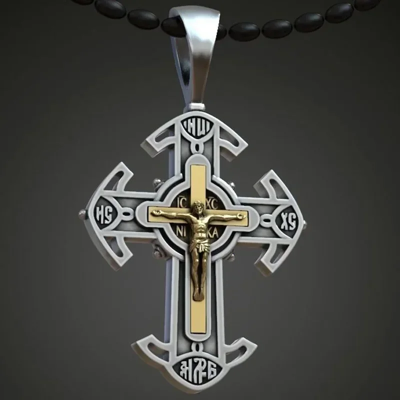 21g Cross Crucifixion Saint Slavic Eastern Religious Art Relief 925 Solid Sterling Silver Pendant
21g Cross Crucifixion Saint Slavic Eastern Religious Art Relief 925 Solid Sterling Silver Pendant