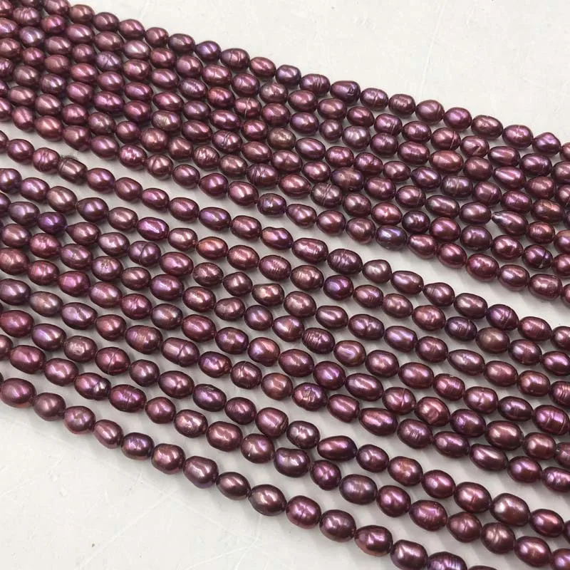 ELEISPL JEWELRY Wholesale 16 strands Brown Red Rice Freshwater Pearl 6*7-8mm #22010334-4
ELEISPL JEWELRY Wholesale 16 strands Brown Red Rice Freshwater Pearl 6*7-8mm #22010334-4