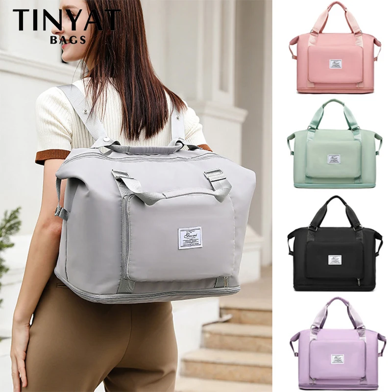 TINYAT Foldable Women Travel Backpack Large Capacity Ladies Travel Bag Sports Gym Yoga Waterproof Luggage Bag Weekender Handbag
TINYAT Foldable Women Travel Backpack Large Capacity Ladies Travel Bag Sports Gym Yoga Waterproof Luggage Bag Weekender Handbag