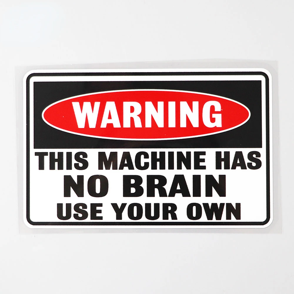 personalized warning this machine has no brain decals for mountain bikes, bumper waterproof sticker 14.3cmx8.9cm
personalized warning this machine has no brain decals for mountain bikes, bumper waterproof sticker 14.3cmx8.9cm