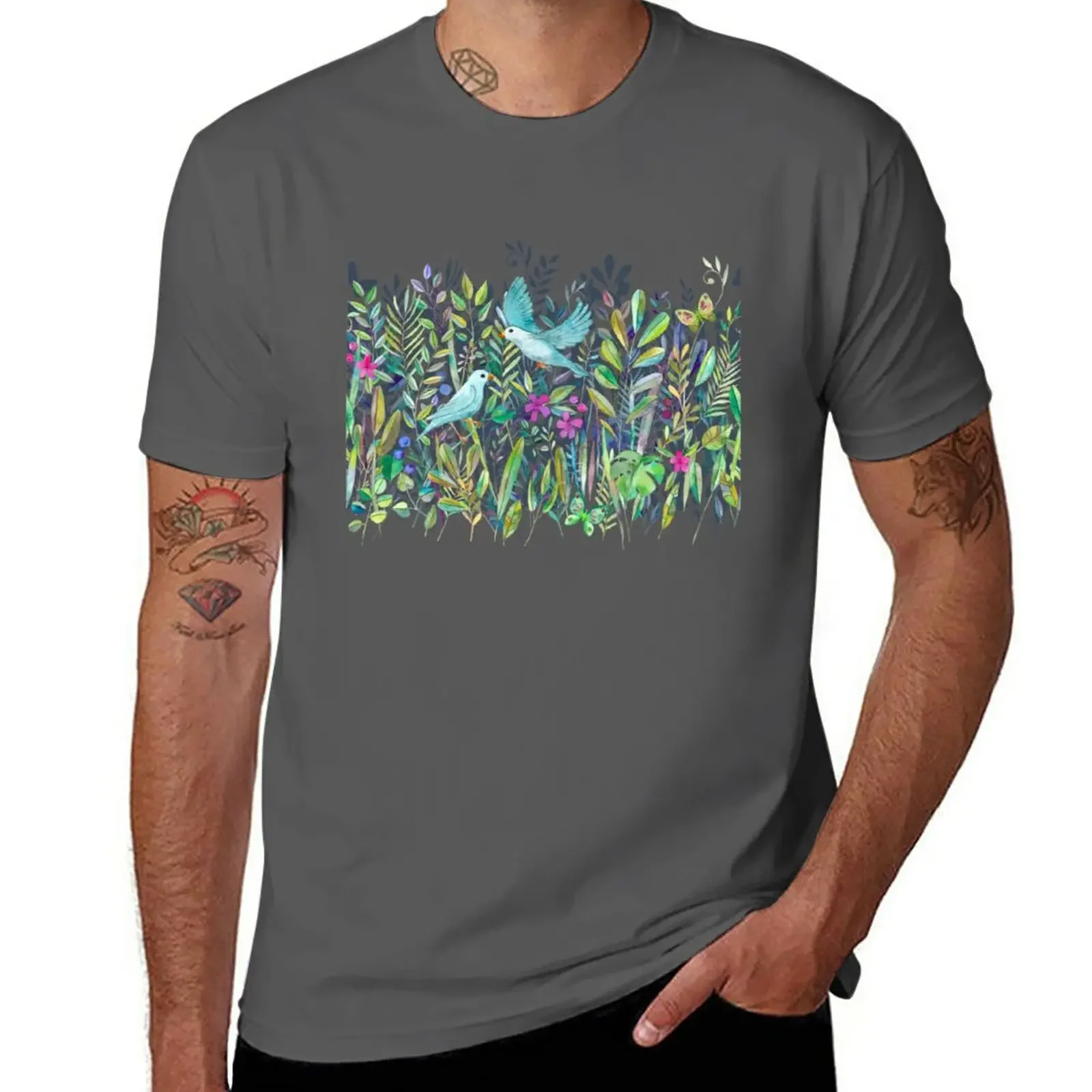 Little Garden Birds in Watercolor T-Shirt boys animal print anime clothes designer t shirt men
Little Garden Birds in Watercolor T-Shirt boys animal print anime clothes designer t shirt men