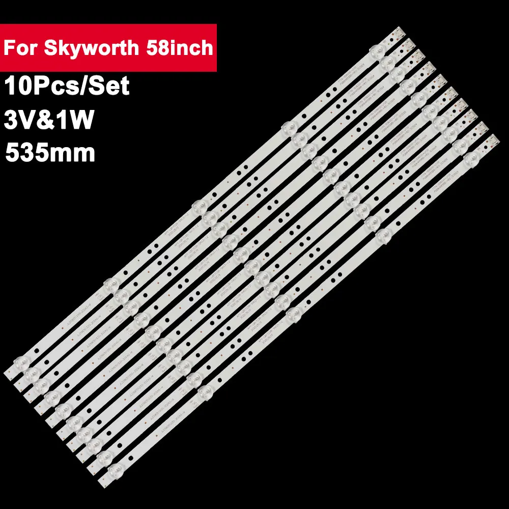 535mm 10pcs/set Led Backlight TV For Skyworth 58inch APT-LB17038-58G3-1.2 58G2A 58G3 58K5D 58V20 58F5 58G6B RDL580WY
535mm 10pcs/set Led Backlight TV For Skyworth 58inch APT-LB17038-58G3-1.2 58G2A 58G3 58K5D 58V20 58F5 58G6B RDL580WY
