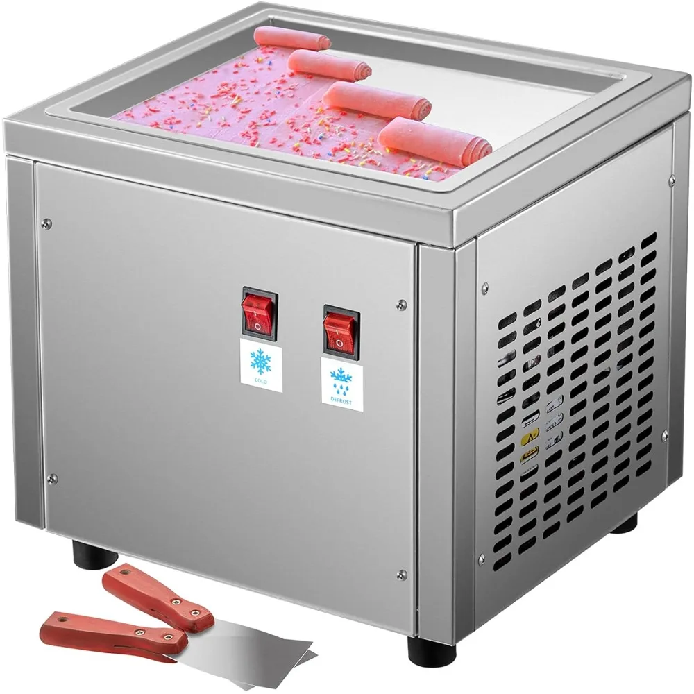 Commercial Ice Roll Maker, 280W Stir-Fried Yogurt Cream Machine, Ice Cream Roll Machine with 9.4" x 11" Square Pan
Commercial Ice Roll Maker, 280W Stir-Fried Yogurt Cream Machine, Ice Cream Roll Machine with 9.4" x 11" Square Pan